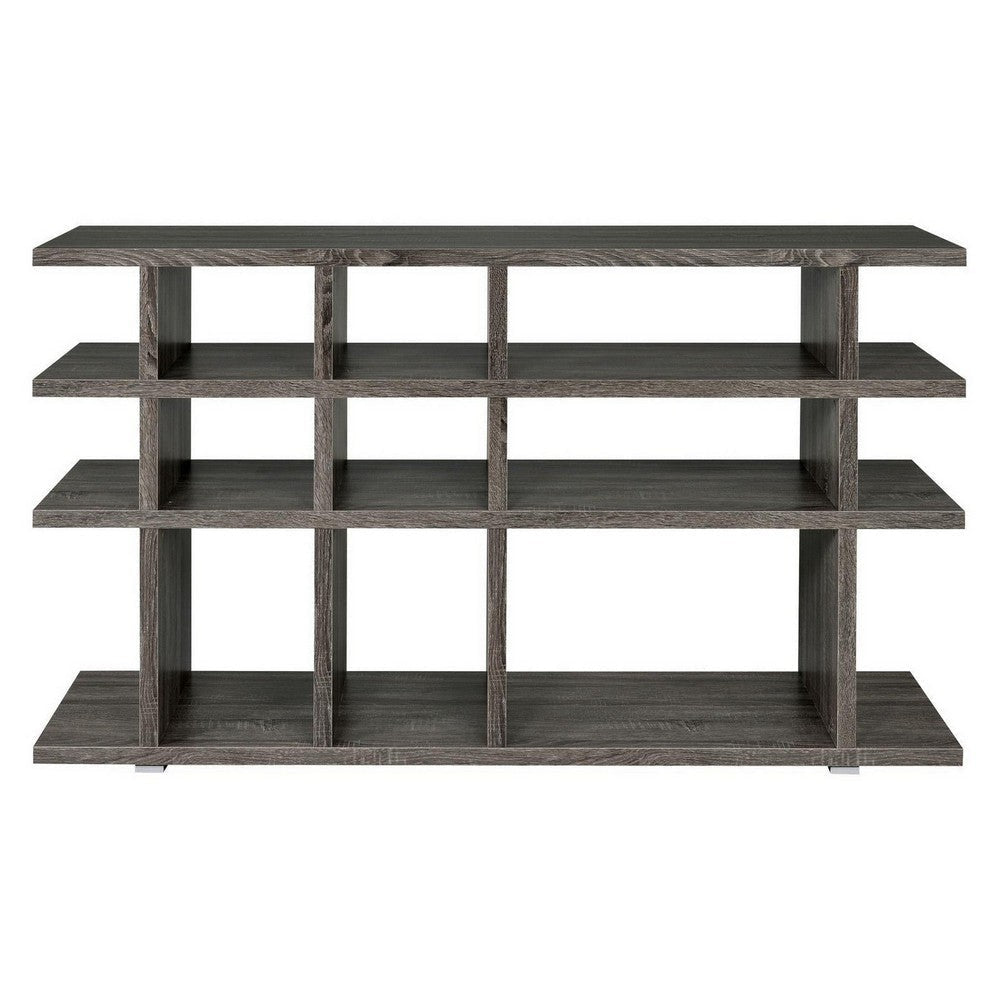 Contemporary Wooden Bookcase Gray CCA-800359