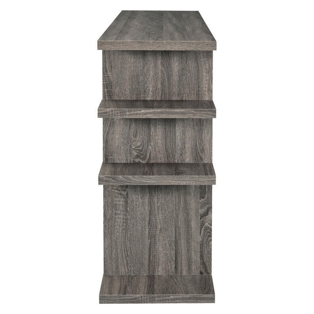 Contemporary Wooden Bookcase Gray CCA-800359