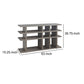 Contemporary Wooden Bookcase Gray CCA-800359