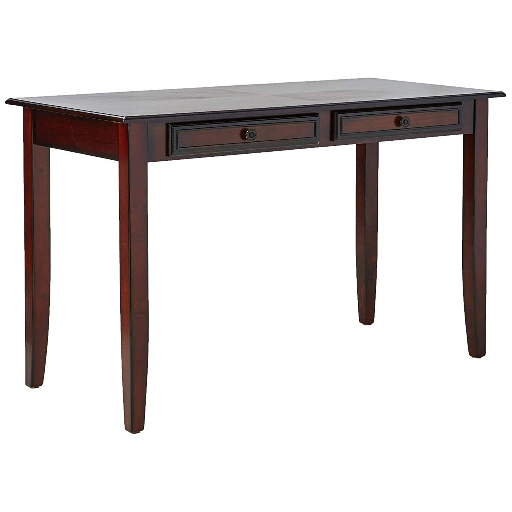 Transitional 2 Piece Wooden Desk Set Brown CCA-800778