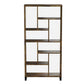 Metal and Wood Modern Style Bookcase with Multiple Shelves Brown CCA-801236