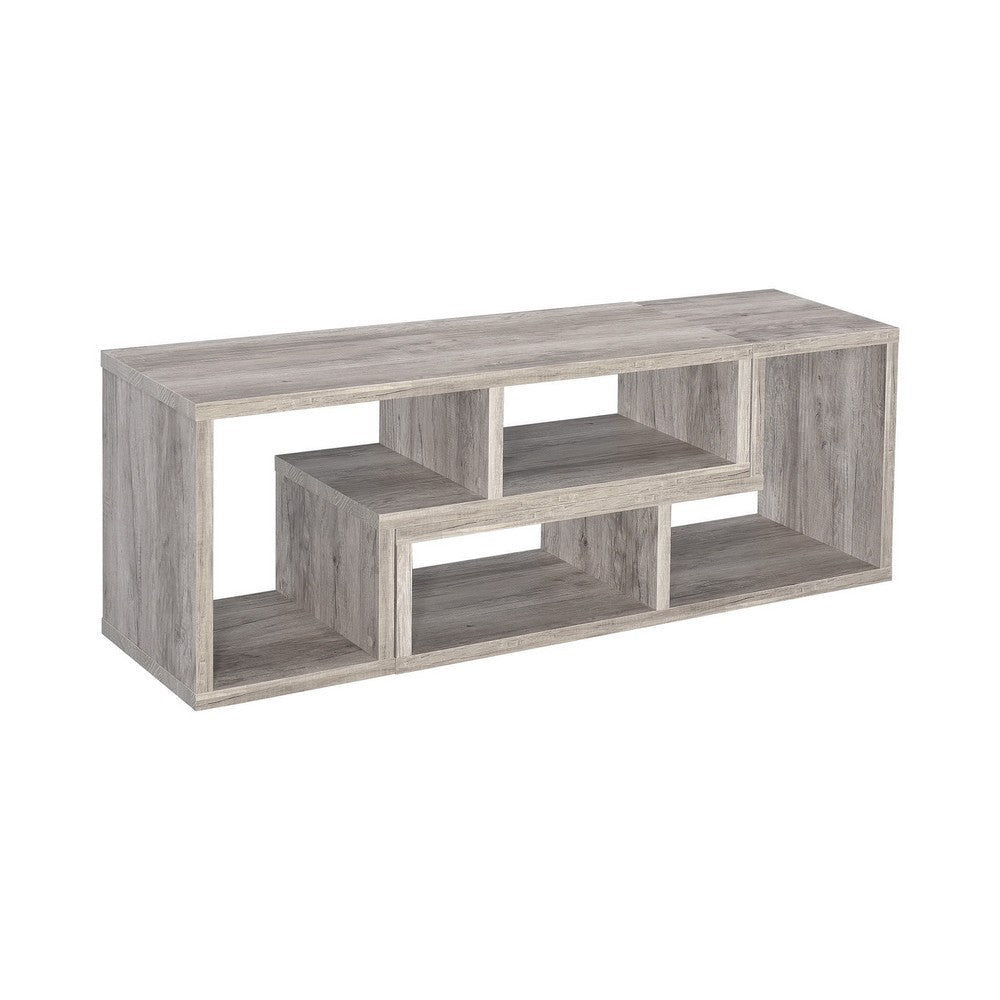 Modern Style Wooden Bookcase Gray CCA-802330