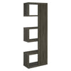 Sturdy Semi-Backless Wooden Bookcase Gray CCA-800552