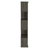 Sturdy Semi-Backless Wooden Bookcase Gray CCA-800552