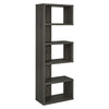 Sturdy Semi-Backless Wooden Bookcase Gray CCA-800552