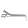 Anodized Aluminum Modern Patio Lounger In Black By Casagear Home BM172095