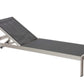 Anodized Aluminum Modern Patio Lounger In Black By Casagear Home