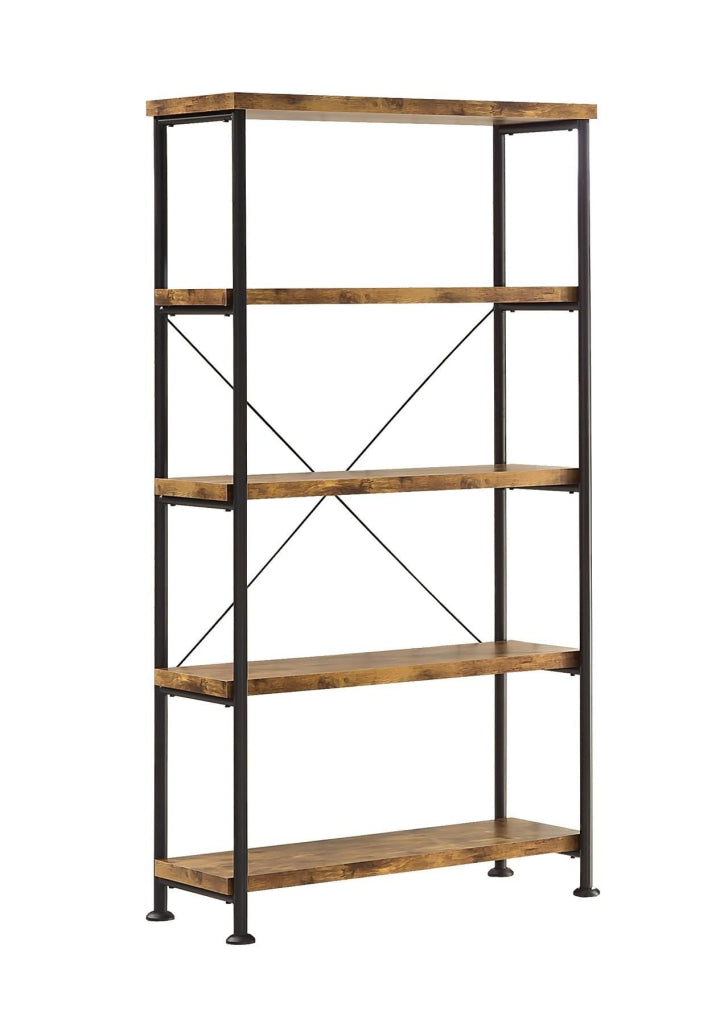 Rustically designed Bookcase With 4 Open Shelves CCA-801542