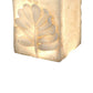 Polyresin Pedestal With Embossed Leaf Design Cream By Casagear Home BM181052