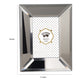 Wooden Picture Frame With Beveled Glass Borders White and Gray By Casagear Home BM185946