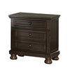 Wooden Mid Century Design Night Stand Chest With Hidden Drawer, Dark Brown By Casagear Home