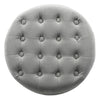 Button Tufted Velvet Upholstered Wooden Ottoman with Hidden Storage Light Gray and Brown - K6171-B214 By Casagear Home KFN-K6171-B214