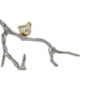 Decorative Wall Hook Branch Shaped with Birds Apogee Silver and Gold - BM200603 BM200603