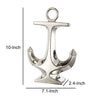 Nautical Ceramic Ship Anchor Decor Set of 2 Gold and Silver - BM200624 BM200624