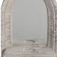 Cement Protected Decorative Wall Mirror Washed White - BM200637 By Casagear Home BM200637