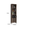 Wooden Media Tower with Four Open Shelves and Two Drawers Dark Taupe Brown By Casagear Home BM200666