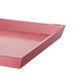 Wood and Leatherette Decorative Serving Tray with Raised Sides Pink - BM200885 By Casagear Home BM200885