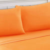 Bezons 4 Piece Queen Size Microfiber Sheet Set By Casagear Home Orange BM202202