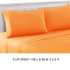 Bezons 4 Piece Queen Size Microfiber Sheet Set By Casagear Home Orange BM202202