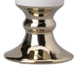 Ceramic Vase with Flared Top and Pedestal Base Large White and Gold - BM202241 By Casagear Home BM202241