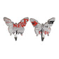 Butterfly Wall Decor with 4 Metal Hooks Set of 4,Multicolor - BM202258 By Casagear Home BM202258