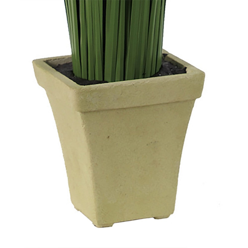 Decorative Polyester Real Like Grass with Ornamental Pot Green - BM202282 By Casagear Home BM202282