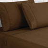 Lanester 4 Piece Deep Pocket California King Size Sheet Set By Casagear Home Brown BM202423