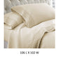 Udine 4 Piece King Size Microfiber Sheet Set with Crochet Lace By Casagear Home Cream BM202457