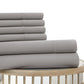 Forli 6 Piece Microfiber Full Sheet Set with Nano Technology The Urban Port Gray By Casagear Home BM203072