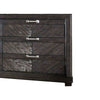 6 Drawer Transitional Style Wooden Dresser with Block Legs Brown By Casagear Home BM203211