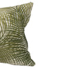 20 X 14 Inch Embroidered Pillow with Palm Leaf Design White and Green - BM203504 By Casagear Home BM203504