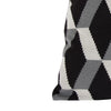 20 x 20 Inch Cashmere Pillow with Zig Zag Pattern Set of 2 Black and Gray - BM203517 By Casagear Home BM203517