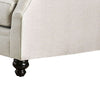 Fabric Upholstered Wooden Loveseat with Tufted Details White By Casagear Home BM204017