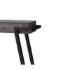 Wooden Console Table with Angled Leg Support and Drawer,Black and Gray by Casagear Home BM204129