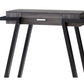 Wooden Console Table with Angled Leg Support and Drawer,Black and Gray by Casagear Home BM204129