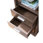 Transitional Wooden Pier with 4 Open Shelves and 2 Drawers Brown by Casagear Home BM204138