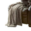 Treviso Faux Fur Throw with Fret Pattern The Urban Port Beige By Casagear Home BM204286