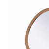 Wooden Makeup Round Mirror with Pedestal Base Brown and Silver By Casagear Home BM204305