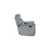 Fabric Upholstered Recliner Loveseat with USB Charging Docks Gray By Casagear Home BM204391