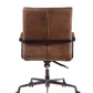 5 Star Base Faux Leather Upholstered Wooden Office Chair Brown - BM204585 By Casagear Home BM204585