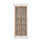 Wood and Glass Curio Cabinet with 5 Shelves Brown and Clear By Casagear Home BM204893