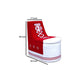 Sneaker Shoe Shaped Wooden Chair with Storage Red and White By Casagear Home BM204956