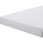 Full Size Mattress with Patterned Fabric Upholstery White - BM205433 By Casagear Home BM205433