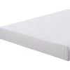 Full Size Mattress with Patterned Fabric Upholstery White - BM205433 By Casagear Home BM205433