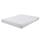 Full Size Mattress with Patterned Fabric Upholstery White - BM205433 By Casagear Home BM205433