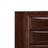 Transitional Wooden Chest with 5 Spacious Beveled Drawers Brown By Casagear Home BM205571