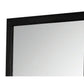 Transitional Style Mirror with Raised Wooden Frame Black and Silver - BM205624 By Casagear Home BM205624