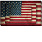 Rectangle 3 Tier Stacked Wall Art with US Flag Print, Set of 4, Multicolor - BM205848 By Casagear Home