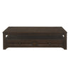 Rectangular Wooden Lift Top Coffee Table with 2 Drawers Brown By Casagear Home BM205982