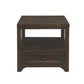 Rectangular Wooden End Table with 1 Drawer and 1 Open Shelf Brown - BM205983 By Casagear Home BM205983